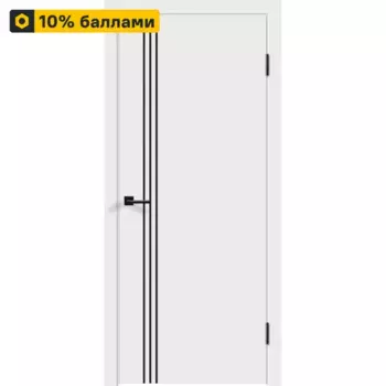 Дверь межкомнатная глухая Бланка М3 60x200 см эмаль белый без замка и петель