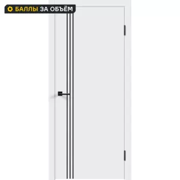 Дверь межкомнатная глухая Бланка М3 90x200 см эмаль белый без замка и петель