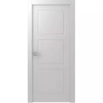 Дверь межкомнатная глухая Британия 70x200 см эмаль белый с замком