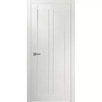 Дверь межкомнатная глухая Челси 70x200 см финиш бумага цвет ясень жемчужный с замком