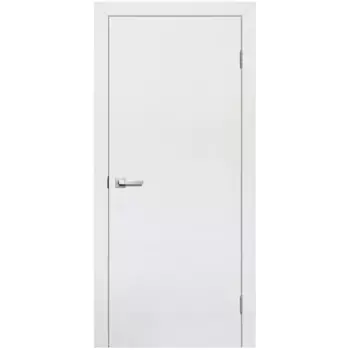 Дверь межкомнатная глухая финиш-бумага ламинация цвет белый 80x200 см