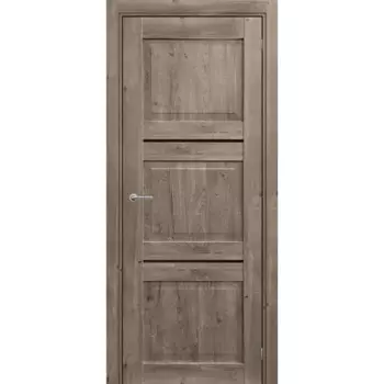 Дверь межкомнатная глухая Гранде 60x200 см CPL цвет берлин с замком и петлями