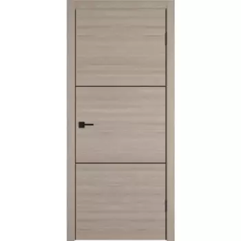 Дверь межкомнатная глухая Канзас 2 ВФД 70x200 см ПВХ цвет дуб европейский красный с замком и петлями