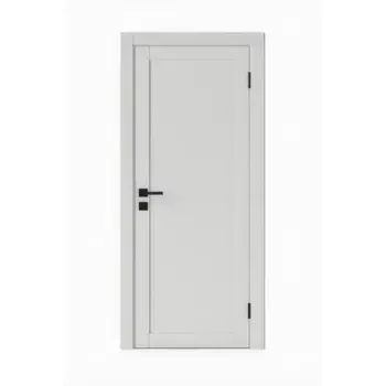 Дверь межкомнатная глухая Корса 60x200 см Hardflex цвет белый с замком и петлями