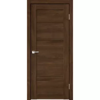 Дверь межкомнатная глухая Лайн 90x200 см Hardflex цвет дуб тернер венге без замка, без петель