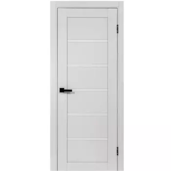 Дверь межкомнатная глухая Легда-28.1 70x200 см полипропилен цвет серое дерево с замком и петлями