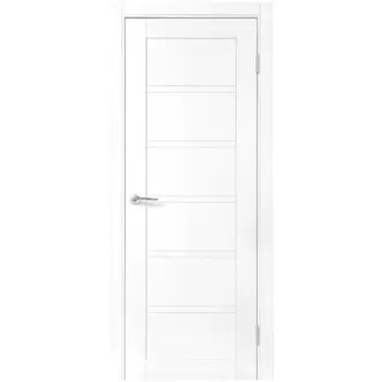 Дверь межкомнатная глухая Легда-28.1 90x200 см полипропилен цвет белое дерево с замком и петлями