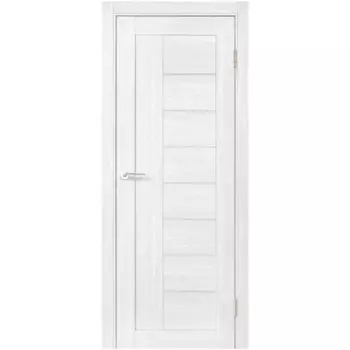 Дверь межкомнатная глухая Легда-29.1 60x200 см Hardflex цвет светло серый с замком и петлями