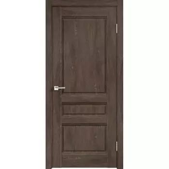Дверь межкомнатная глухая «Летиция», 90x200 см, ПВХ, цвет дуб корица, с фурнитурой