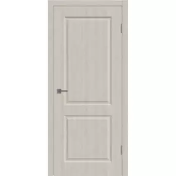 Дверь межкомнатная глухая Мона 60x200 см ПВХ цвет дуб филадельфия с замком и петлями