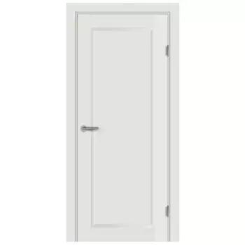 Дверь межкомнатная глухая Пьемонт 80x200 см Hardflex белый с замком и петлями