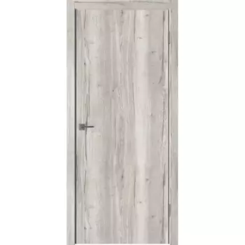 Дверь межкомнатная глухая Палладиум ZR 90x200 см ПВХ-ламинация цвет Дуб Галифакс серый (с замком и петлями)