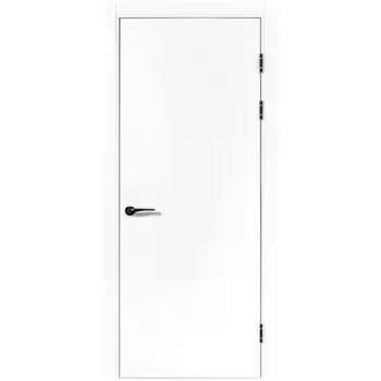 Дверь межкомнатная глухая ПТА 50В 80x230 см полипропилен цвет аляска с замком и петлями