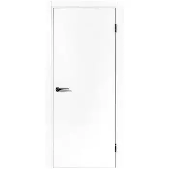 Дверь межкомнатная глухая ПТА 50В 90x210 см полипропилен цвет аляска с замком и петлями