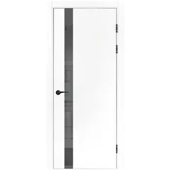 Дверь межкомнатная глухая ПТА 51В 60x220 см полипропилен цвет аляска с замком и петлями