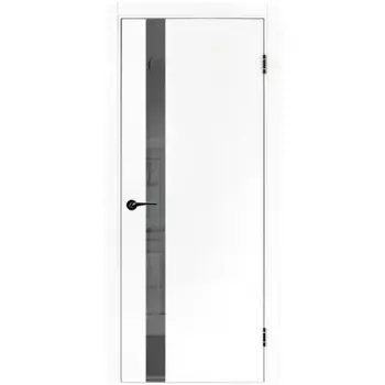 Дверь межкомнатная глухая ПТА 51В 80x210 см полипропилен цвет аляска с замком и петлями