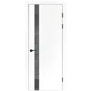 Дверь межкомнатная глухая ПТА 51В 80x230 см полипропилен цвет аляска с замком и петлями