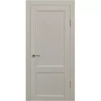 Дверь межкомнатная глухая Рондо 70x200 см Hardflex цвет серый жемчуг с замком и петлями