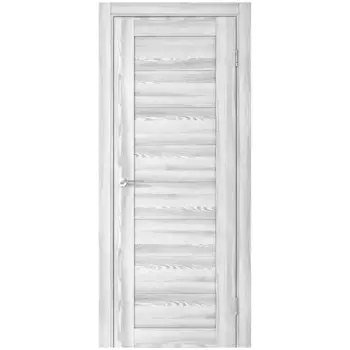 Дверь межкомнатная глухая с замком и петлями в комплекте Монса 60x200 см ПВХ цвет ривьера айс