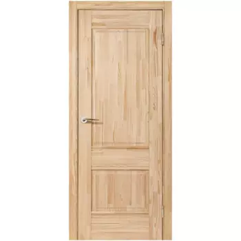 Дверь межкомнатная глухая с замком и петлями в комплекте Классико-42 90x200 см массив цвет бежевый