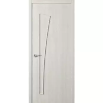 Дверь межкомнатная глухая с замком и петлями в комплекте Белеза 80x200 см HardFlex цвет дуб тернер белый