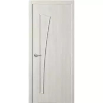 Дверь межкомнатная глухая с замком и петлями в комплекте Белеза 90x200 см HardFlex цвет дуб тернер белый