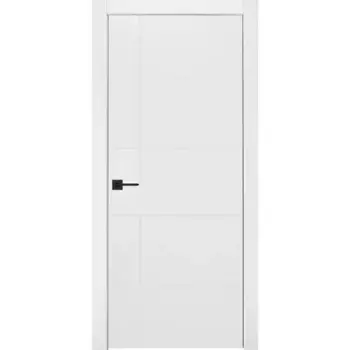 Дверь межкомнатная глухая с замком и петлями в комплекте Фелиса 2 60x200 см эмаль цвет белый