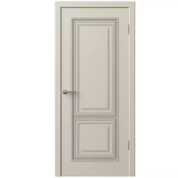 Дверь межкомнатная глухая с замком и петлями в комплекте Юлия 70x200 см эмаль цвет мокко