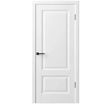 Дверь межкомнатная глухая с замком и петлями в комплекте Прадо-12 70x200 см эмаль цвет белый