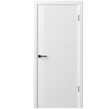 Дверь межкомнатная глухая с замком и петлями в комплекте Синди-5 80x200 см эмаль цвет белый