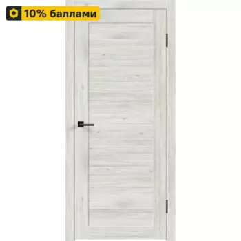 Дверь межкомнатная глухая с замком и петлями в комплекте Тиволи 70x200 см ПВХ цвет рустик серый