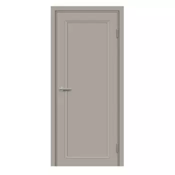 Дверь межкомнатная глухая с замком и петлями в комплекте Лион 90x200 см HardFlex цвет тауп серый