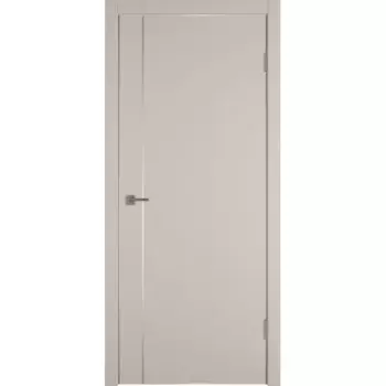 Дверь межкомнатная глухая с замком и петлями в комплекте Сити 1 80x200 см ПВХ цвет фон сфинкс