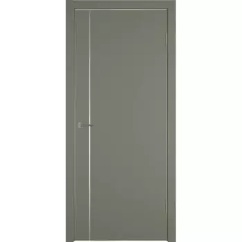 Дверь межкомнатная глухая с замком и петлями в комплекте Сити 1 90x200 см ПВХ цвет форте тренто