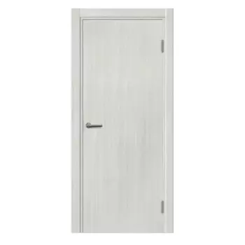 Дверь межкомнатная глухая с замком и петлями в комплекте Пронто 80x200 см ПВХ цвет бежевый