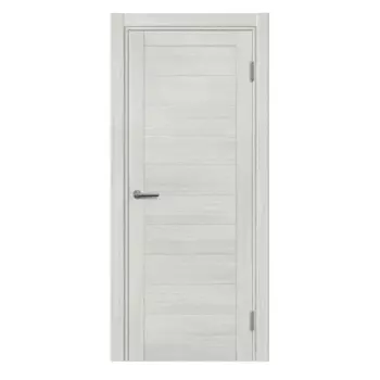 Дверь межкомнатная глухая с замком и петлями в комплекте Корса 90x200 см ПВХ цвет белый