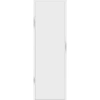 Дверь межкомнатная глухая с замком комплекте Invisible 60x200 см без кромки цвет белый