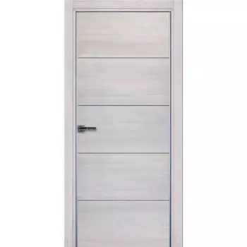 Дверь межкомнатная глухая Суарэ ильм 80x200 см ПВХ цвет ильм скандинавский с замком