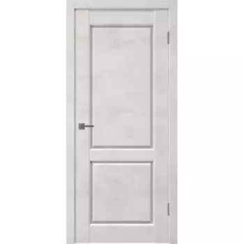 Дверь межкомнатная со стеклом Манхэттен 2 90x200 см ПВХ цвет лофт крем с замком и петлями