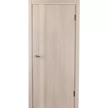 Дверь межкомнатная со стеклом Мирра 60x200 см Hardflex цвет ясень бора с замком и петлями