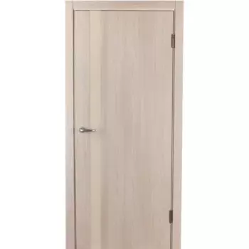 Дверь межкомнатная со стеклом Мирра 90x200 см Hardflex цвет ясень бора с замком и петлями