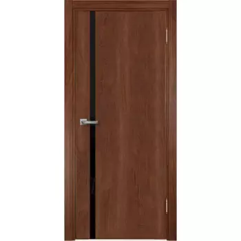 Дверь межкомнатная остекленная без замка и петель в комплекте Стандарт 90x200 см финиш-бумага цвет коричневый