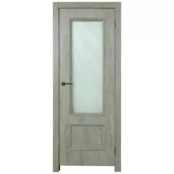 Дверь межкомнатная остеклённая Престиж 60x200 см цвет дуб