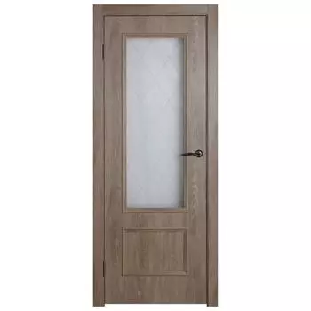 Дверь межкомнатная остеклённая Престиж 90x200 см цвет натуральный дуб