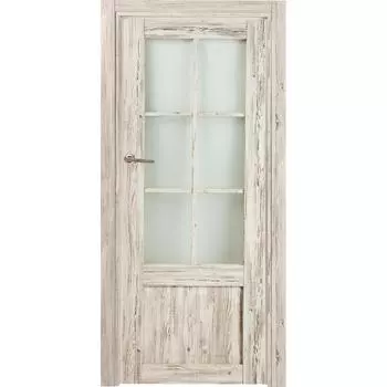 Дверь межкомнатная Рустик остеклённая ПВХ цвет северная сосна 60x200 см