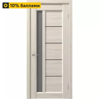 Дверь межкомнатная со стеклом Artens Брио 70x200 см ПВХ цвет дуб филадельфия с замком и петлями