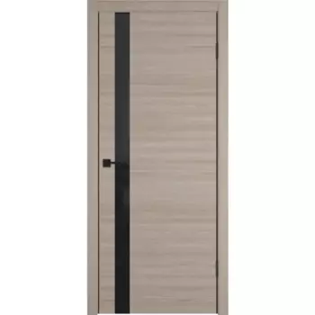 Дверь межкомнатная со стеклом Канзас 70x200 см ПВХ цвет дуб европейский красный с замком