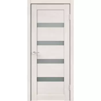 Дверь межкомнатная со стеклом Лайн 2 70x200 см Hardflex цвет дуб тернер белый без замка, без петель