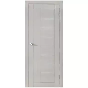 Дверь межкомнатная со стеклом Легда-29 70x200 см Hardflex серый с замком и петлями