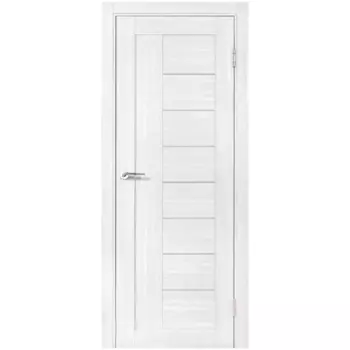 Дверь межкомнатная со стеклом Легда-29 70x200 см Hardflex цвет светло серый с замком и петлями